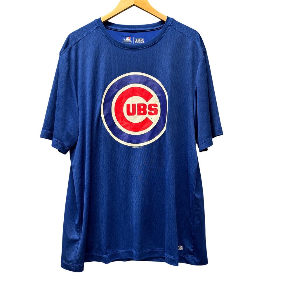 Chicago Cubs T-Shirt Mens XL Blue TX3 Cool Short Sleeve Genuine MLB‎ Merch Tee